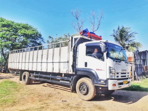 Jasa Ekspedisi Kargo Truk Fuso Kapasitas 24 Cbm 5 Ton