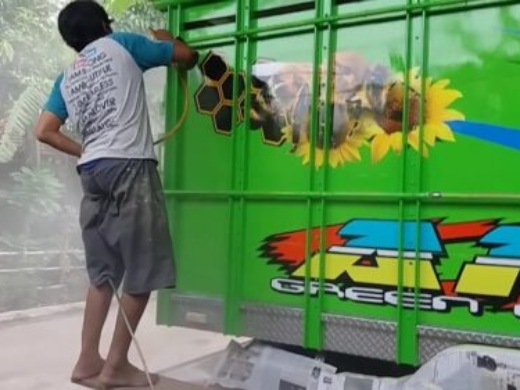 cat bak truk